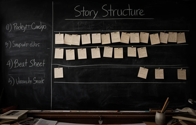 Dramaturgie-Chart für eine TV-Serie